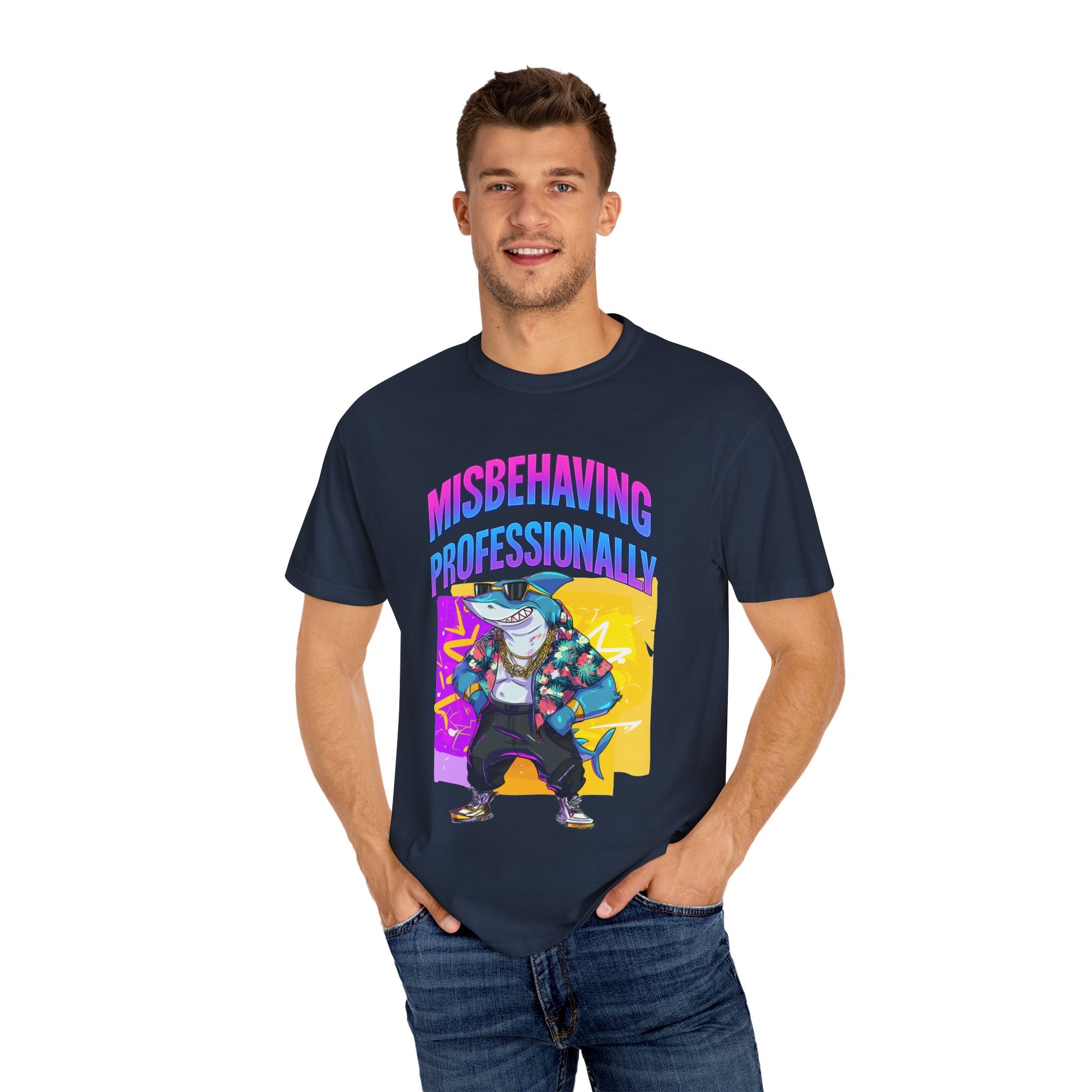 "Misbehaving professionally" - Epic Shark Graphic - Unisex T-shirt