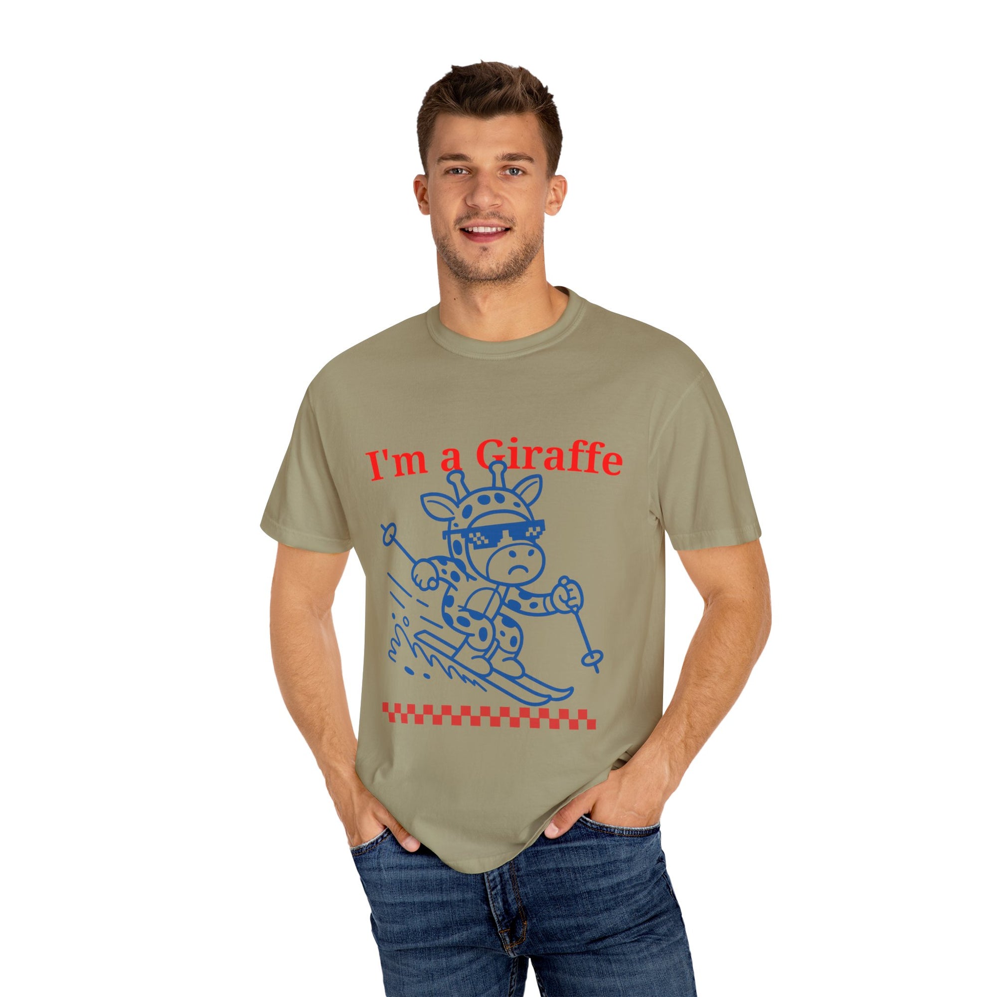 "im a giraffe" - minimal graphic - T-shirt