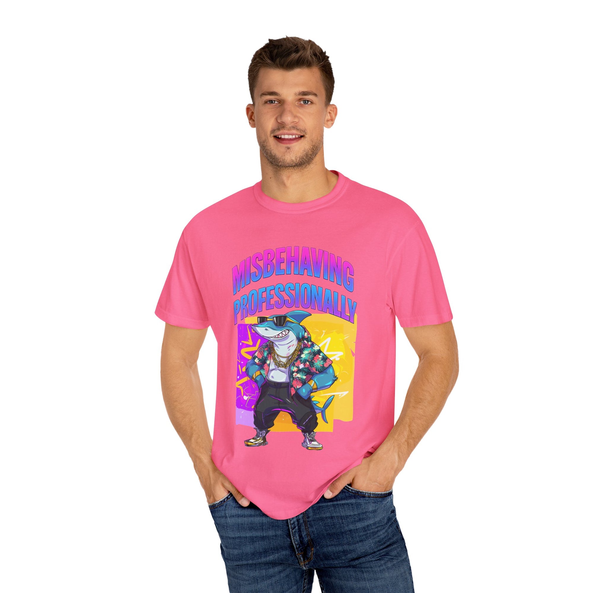 "Misbehaving professionally" - Epic Shark Graphic - Unisex T-shirt