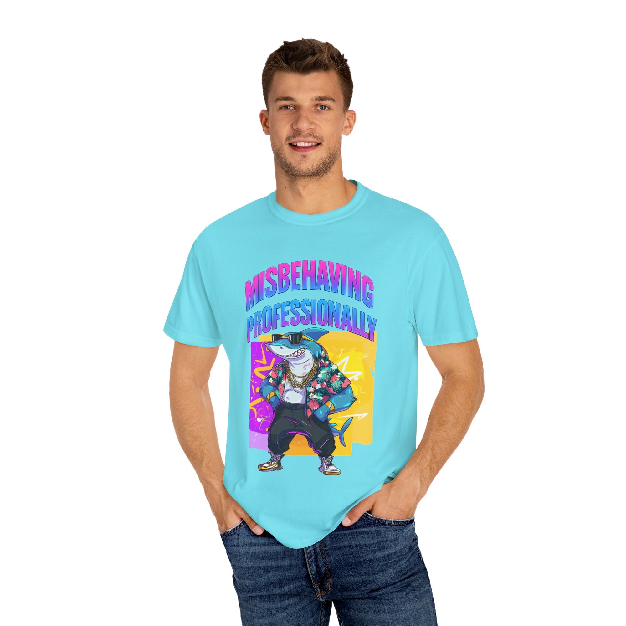 "Misbehaving professionally" - Epic Shark Graphic - Unisex T-shirt