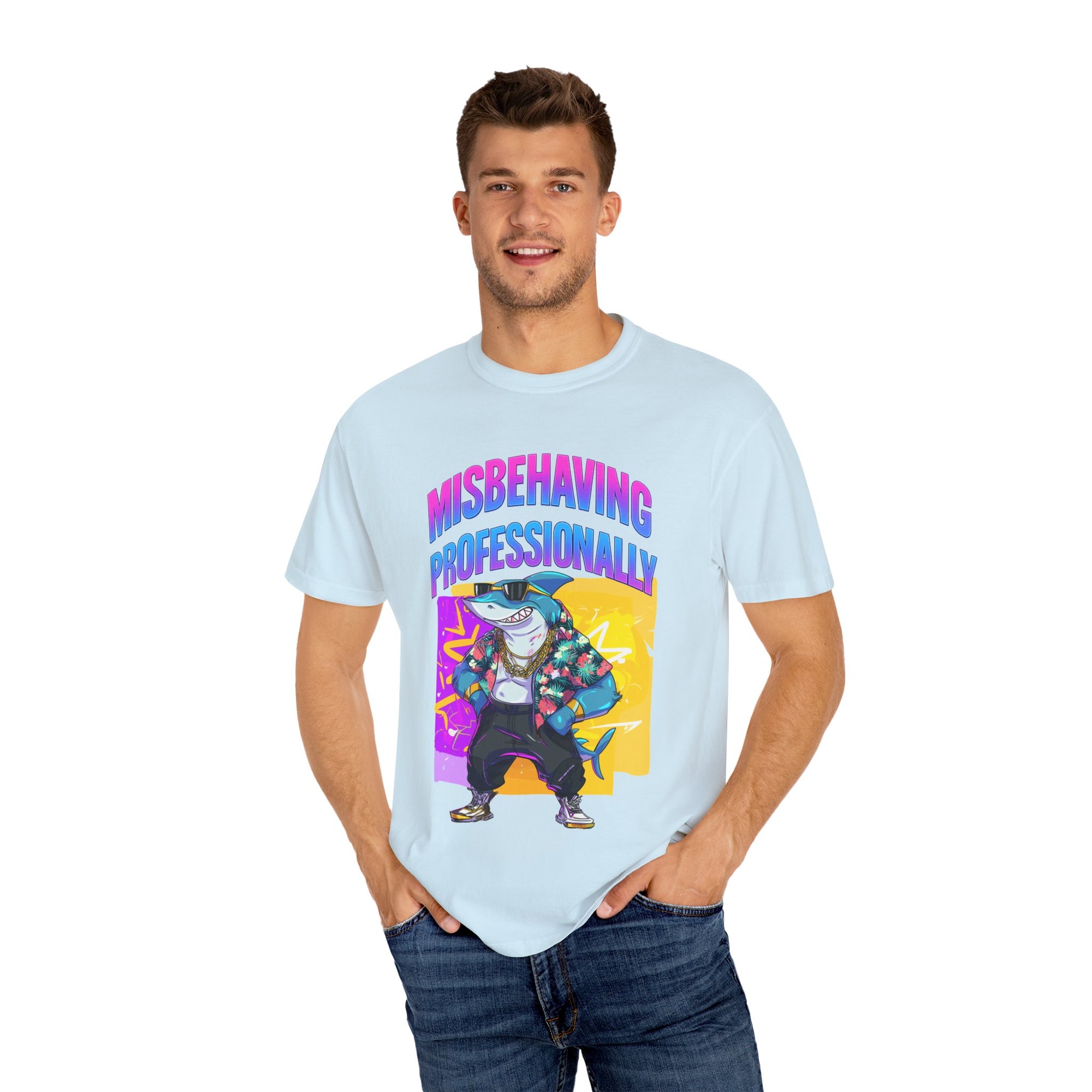 "Misbehaving professionally" - Epic Shark Graphic - Unisex T-shirt