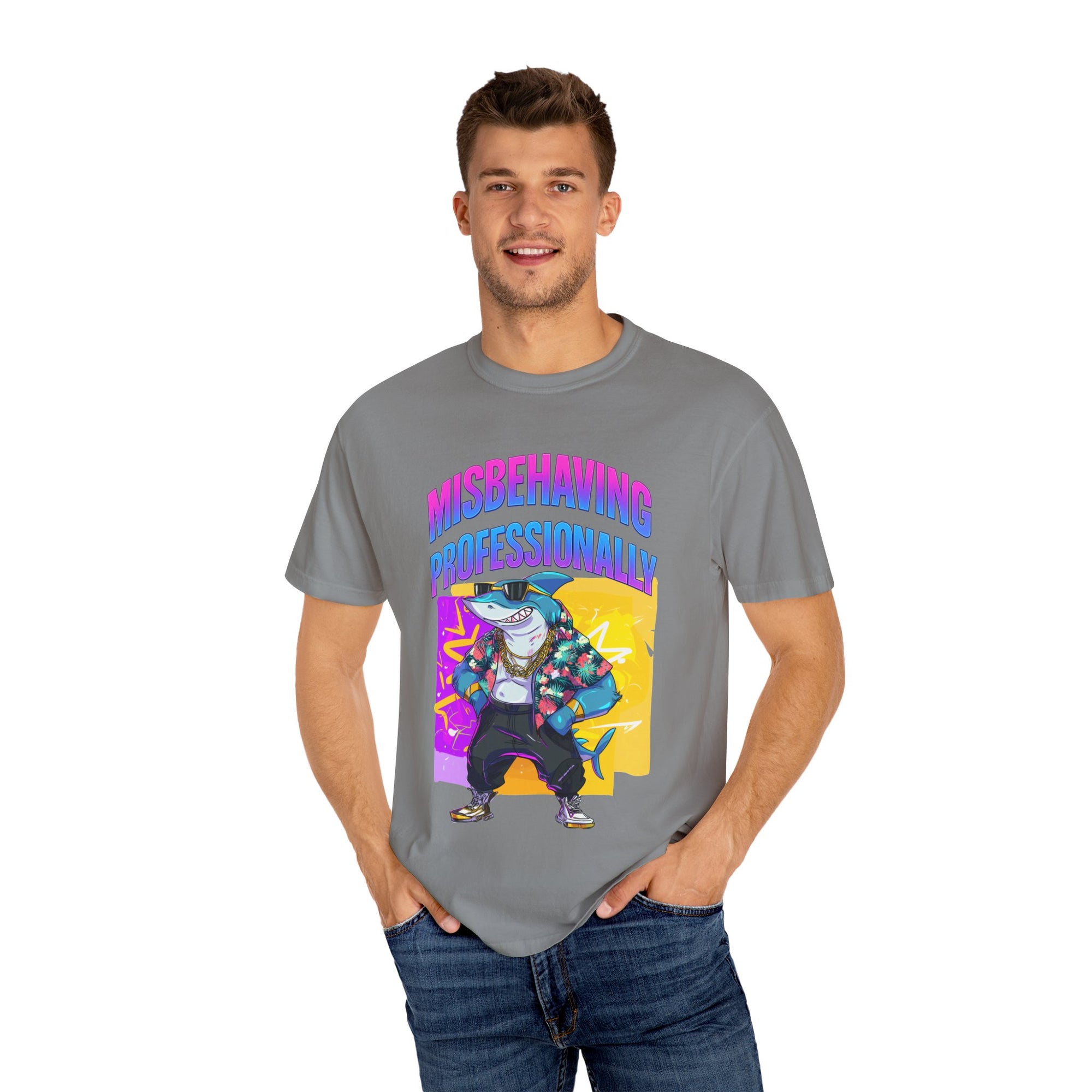 "Misbehaving professionally" - Epic Shark Graphic - Unisex T-shirt