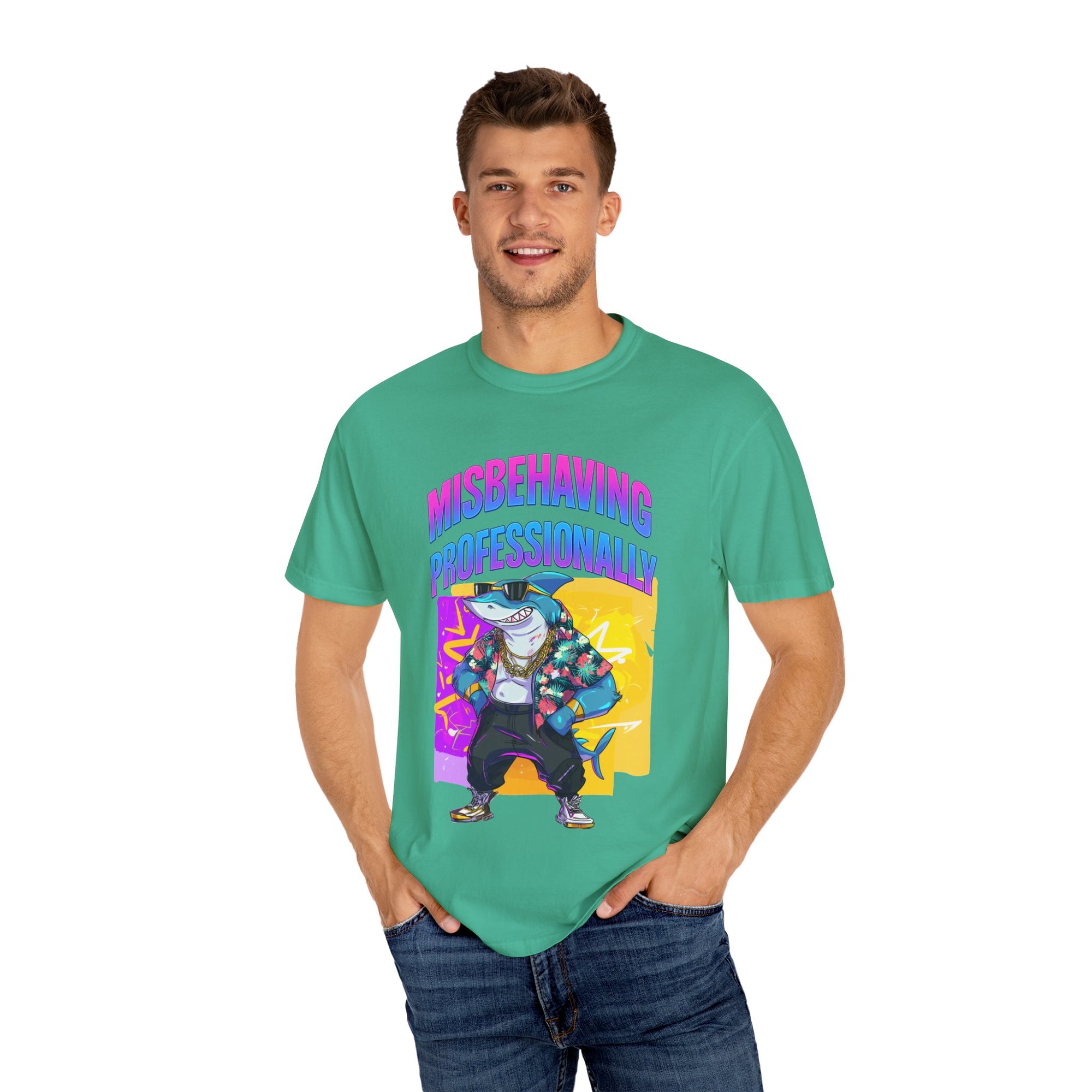 "Misbehaving professionally" - Epic Shark Graphic - Unisex T-shirt