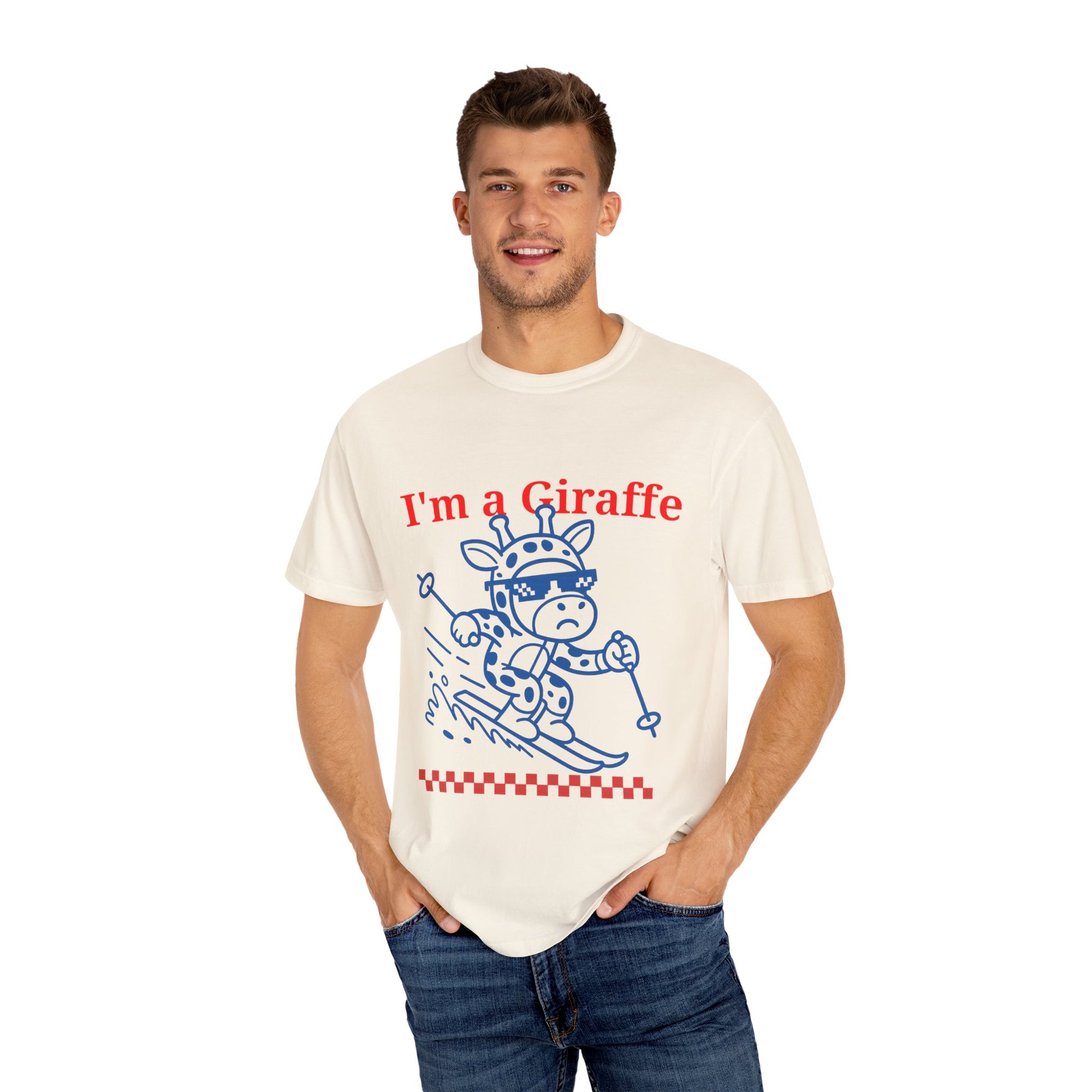 "im a giraffe" - minimal graphic - T-shirt