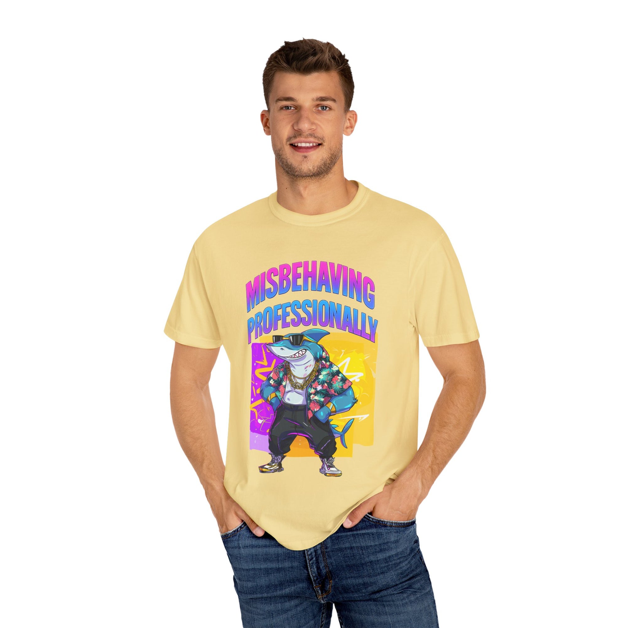 "Misbehaving professionally" - Epic Shark Graphic - Unisex T-shirt
