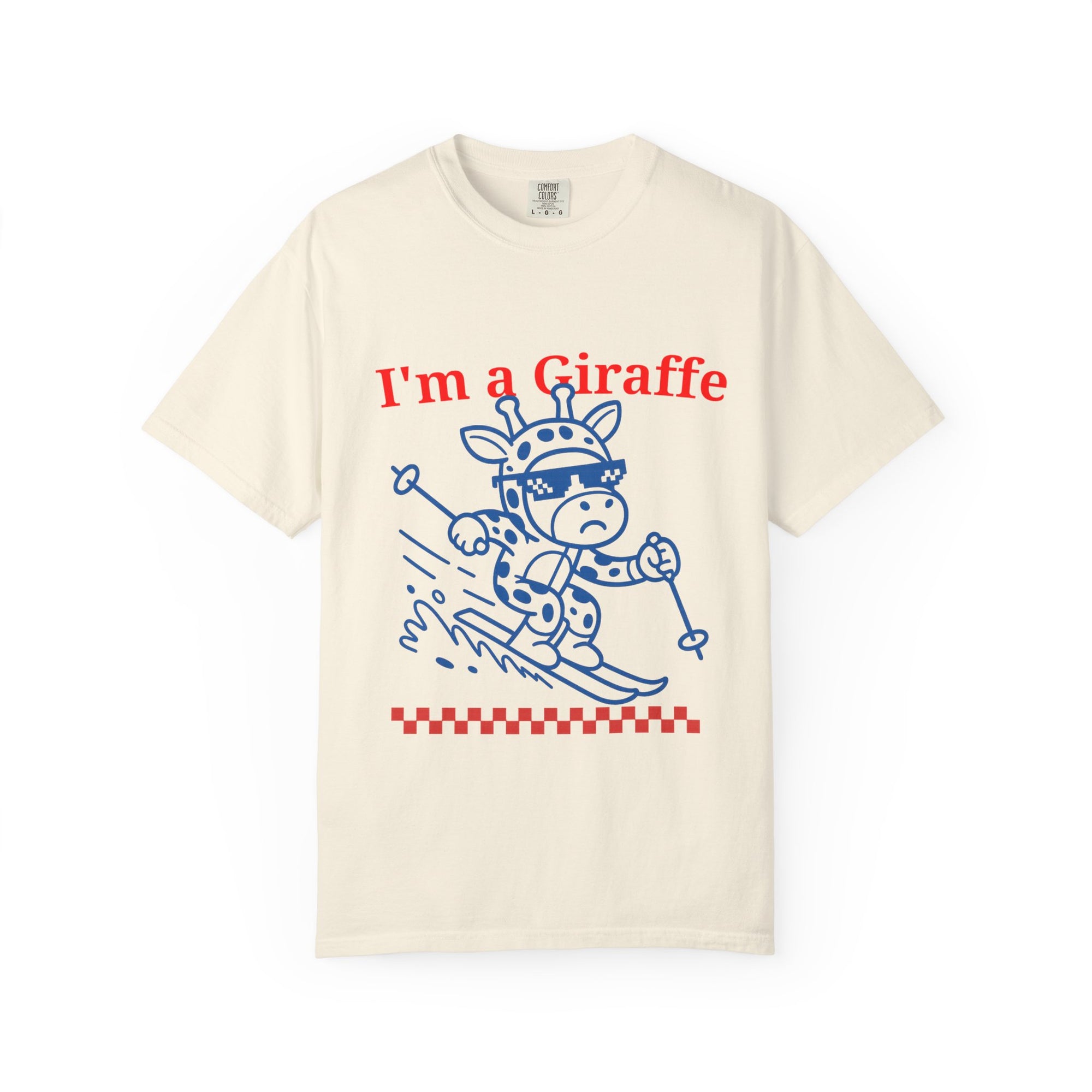 "im a giraffe" - minimal graphic - T-shirt