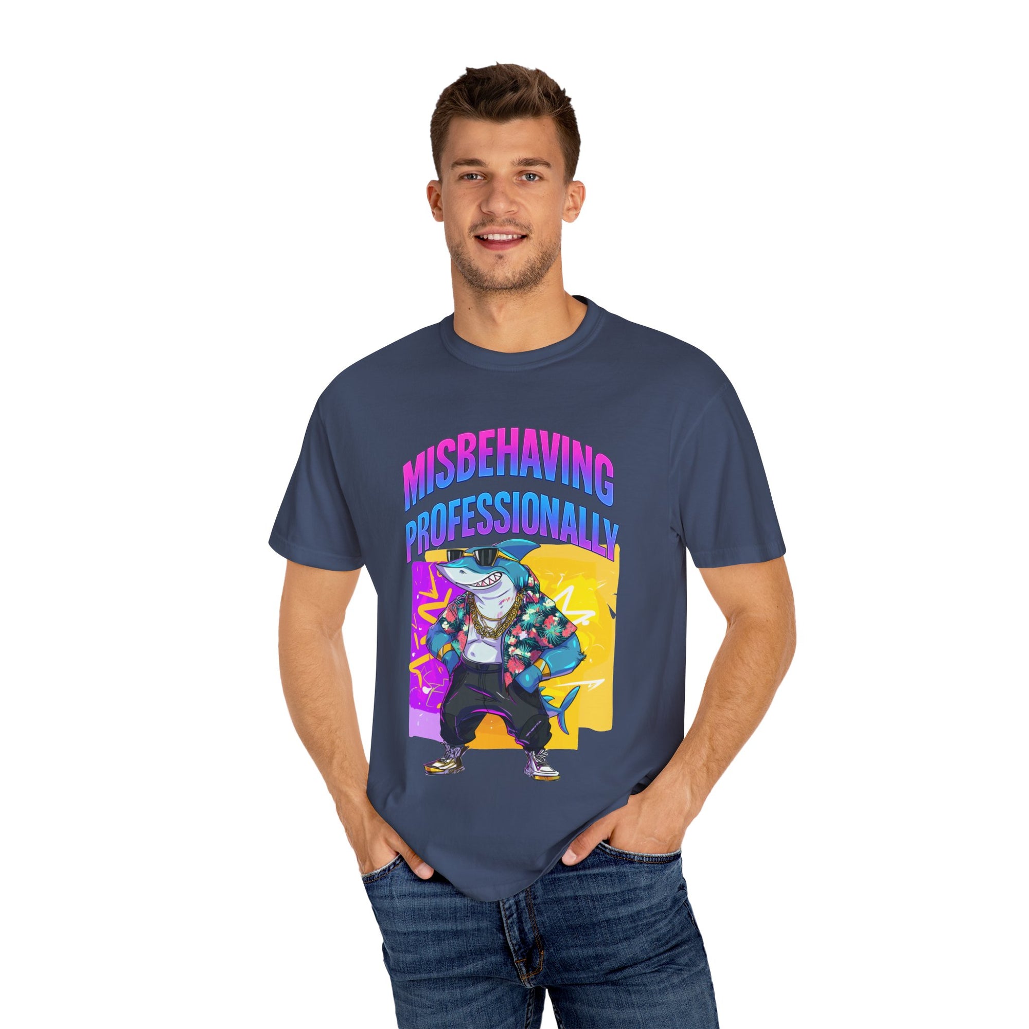 "Misbehaving professionally" - Epic Shark Graphic - Unisex T-shirt
