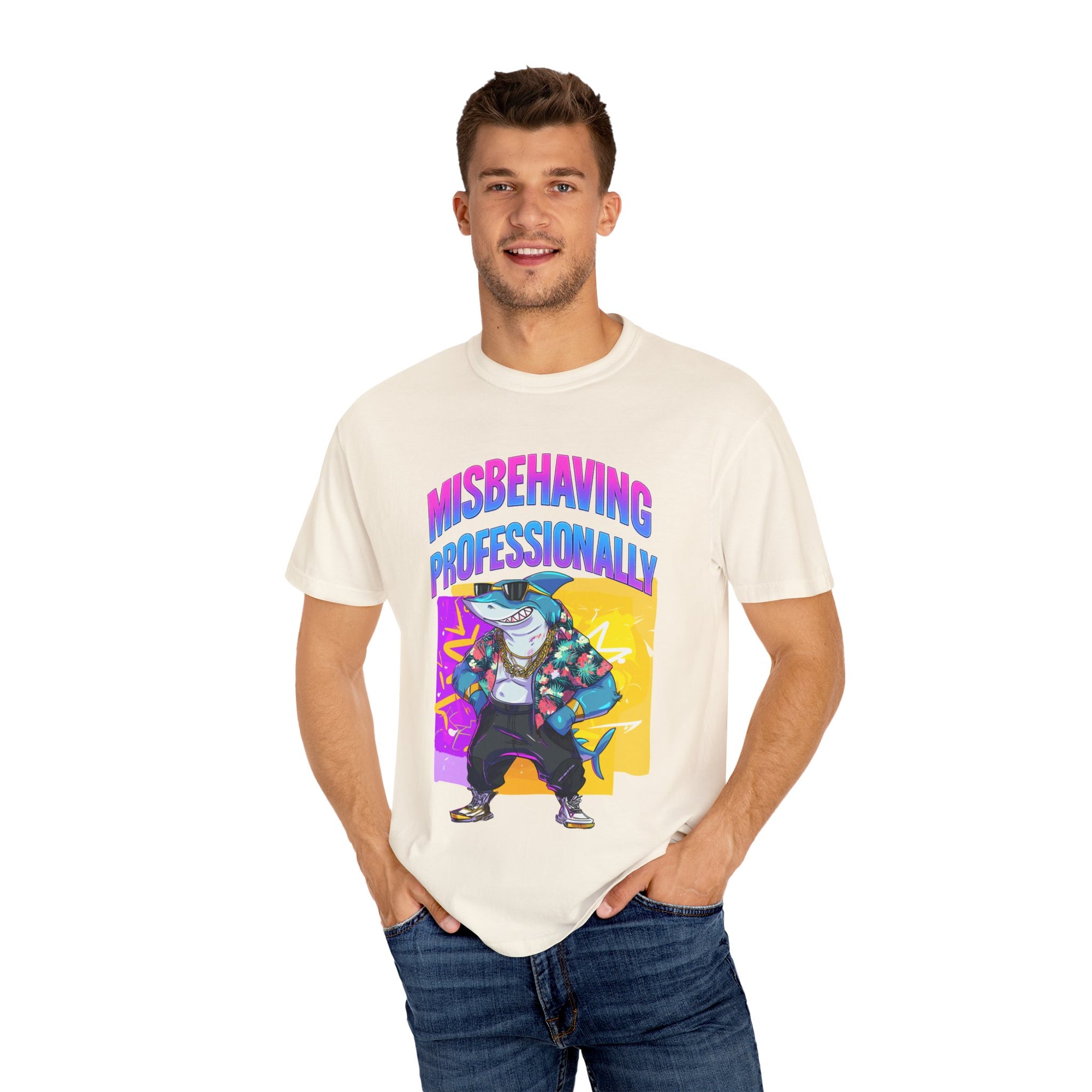 "Misbehaving professionally" - Epic Shark Graphic - Unisex T-shirt