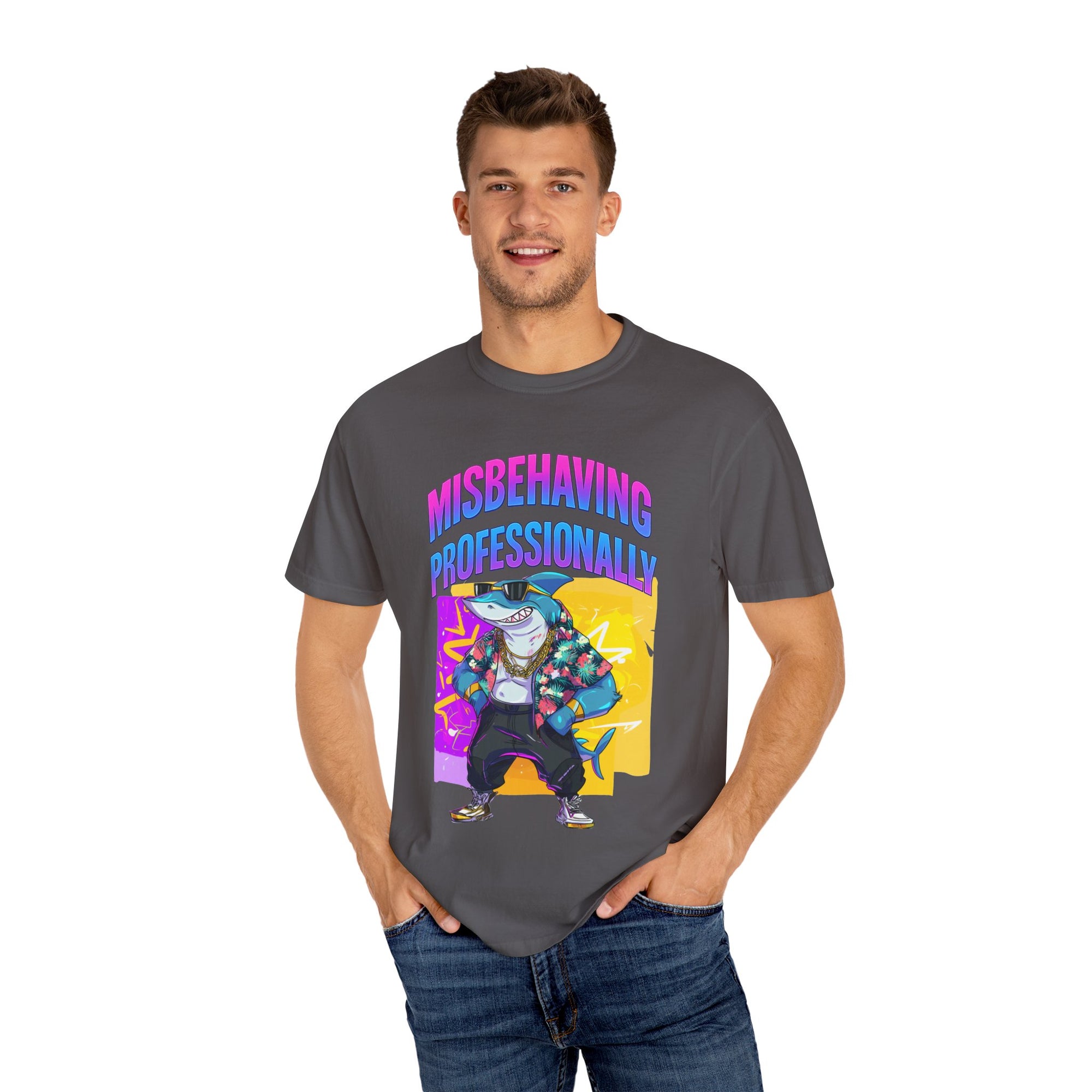 "Misbehaving professionally" - Epic Shark Graphic - Unisex T-shirt